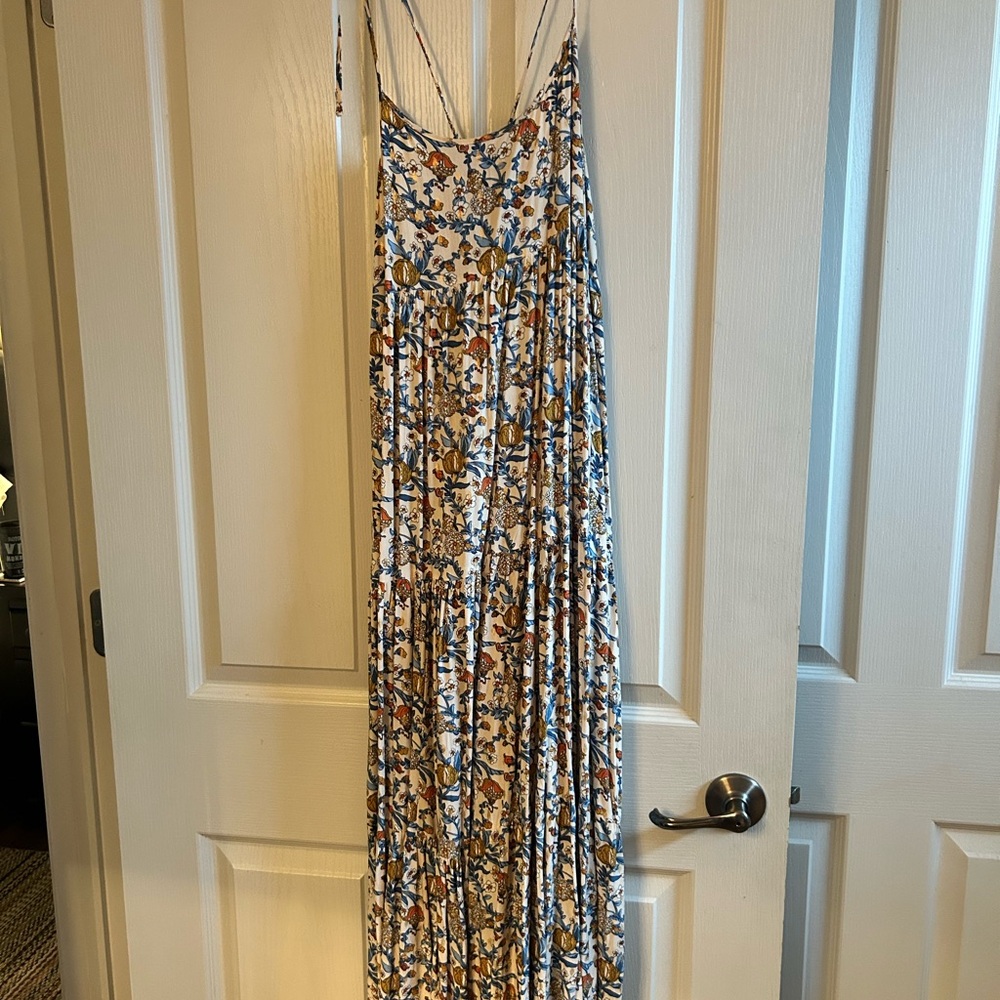 Floral Maxi Dress with Spaghetti Straps